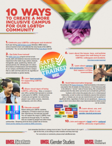 10 Ways to create a more inclusive campus for LGBTQ + Community