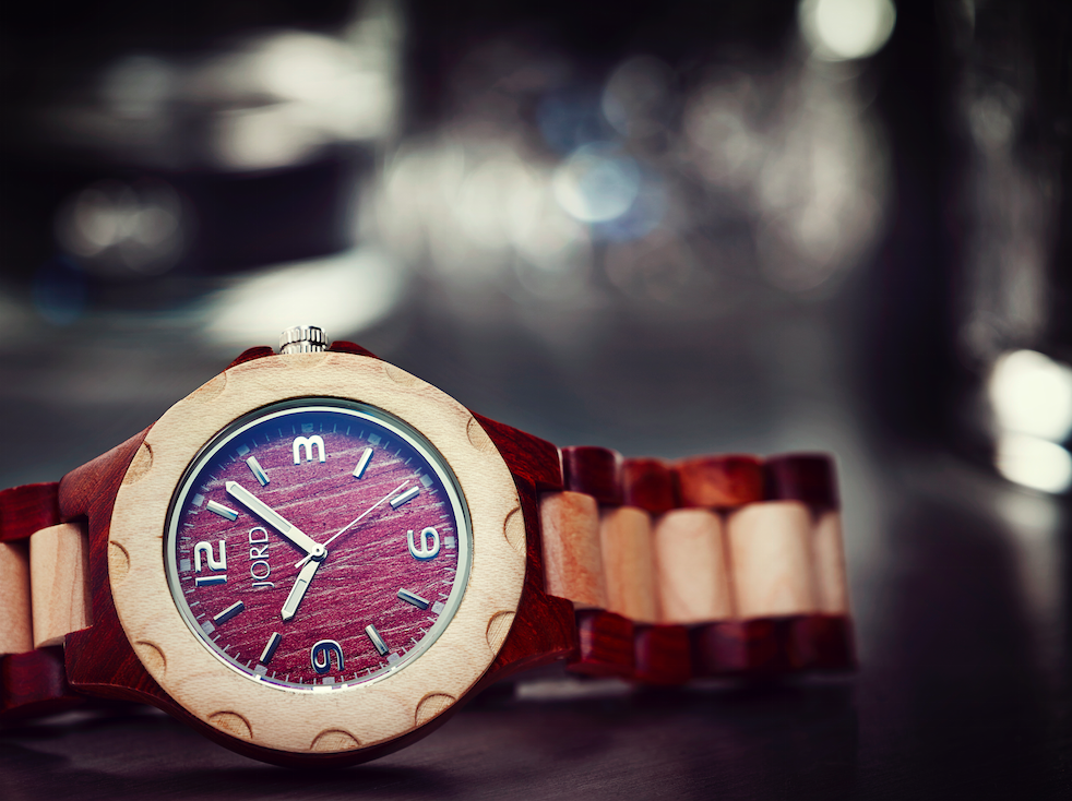 St Louis Jord Wood Watches Cherry Maple
