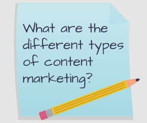 What are the different types of content (2)