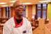 Ronnie Harry, manager of residence dining , talks about the new food-on demand-program in the Provincial House Dining Hall. (Photo by Alicia Hottle)