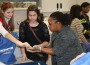 Dr. Angel Novel-Simmons (right), clinical assistant professor of optometry at UMSL, and students from Hazelwood West High School Dr. Angel Novel-Simmons (right), clinical assistant professor of optometry at UMSL, and students from Hazelwood West High School