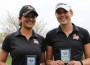 UMSL women's golf teammates Shweta Galande (left) and Tayler Hoag UMSL women's golf teammates Shweta Galande (left) and Tayler Hoag