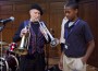 Musican Randall Holmes and Loyola Academy of St. Louis student Isaiah Melton Musican Randall Holmes and Loyola Academy of St. Louis student Isaiah Melton