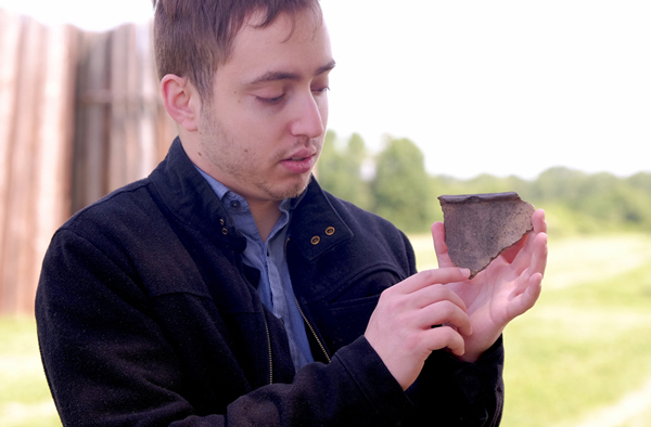 Ancient pottery shard