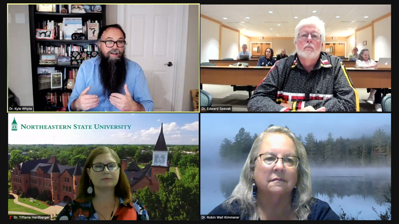 The presenters in the virtual Whitney and Anna Harris Conservation Forum