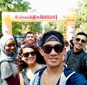 UMSL international students enjoy a festival in St. Louis