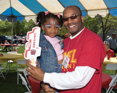 UMSL alumnus Gregg Tolson and Zoie, his daughter