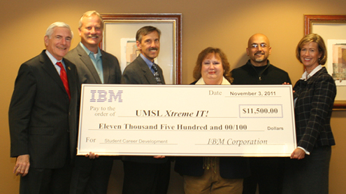 IBM presents gift to UMSL’s Xtreme IT! program