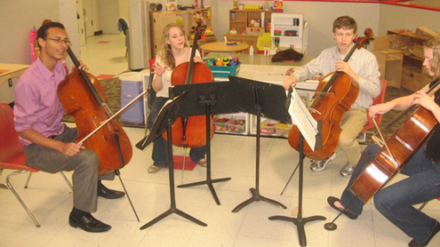 Music students perform for UCDC preschoolers
