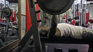 Weightlifter at Mark Twain Athletic and Fitness Center at UMSL