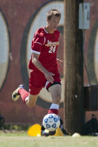 Chris Pearson, freshman on the UMSL men's soccer team