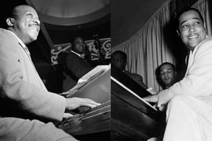 Count Basie (left) and Duke Ellington