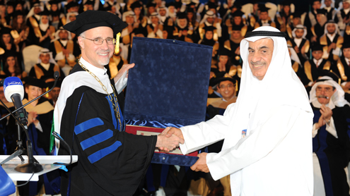 UMSL chancellor marks Kuwaiti university’s 10th anniversary
