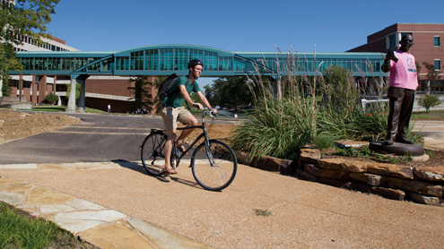 New trail makes campus even more bike friendly