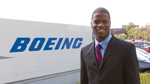 Finance major Jonathan McMiller excels at Boeing internship