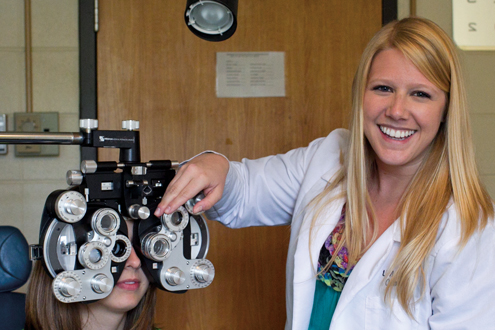 Jennifer Sidun, a fourth-year optometry student at UMSL