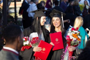 UMSL alumnae Nadia King and Kamilla Isakova