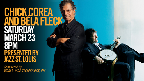 Chick Corea (left) and Bela Fleck