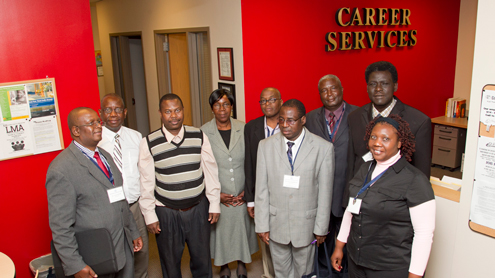 Higher education group from Zimbabwe stops by UMSL