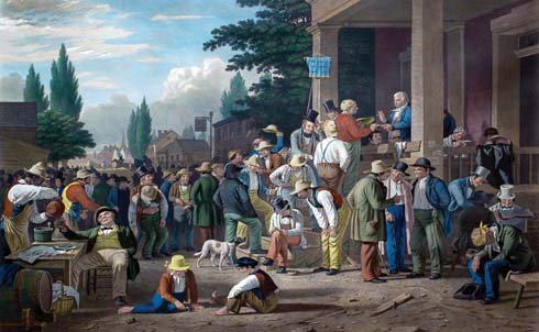 "The County Election" by George Caleb Bingham