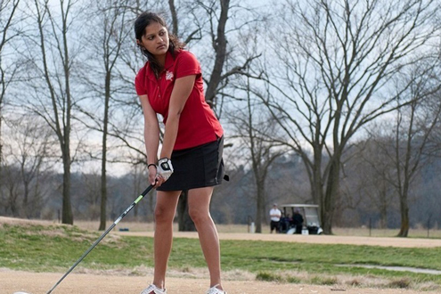 UMSL senior women's golfer Shweta Galande