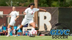 Brooke Barczewski, a junior back for the UMSL Tritons woman's soccer team