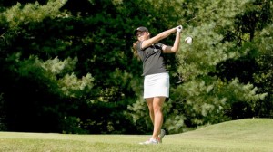 Tayler Hoag, a sophomore business administration major and member of the UMSL Tritons women's golf team