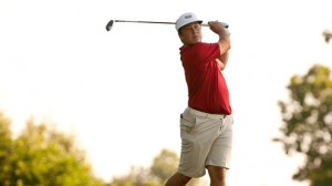 Colby Yates, a sophomore on the UMSL Tritons men's golf team