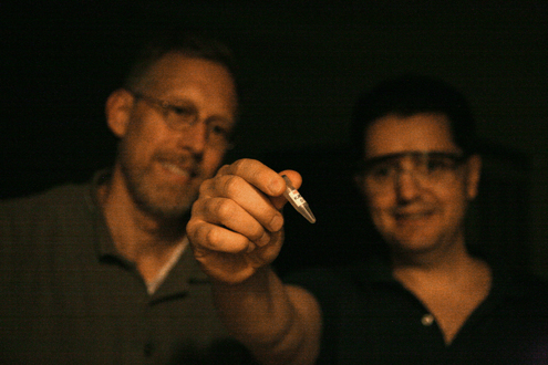 UMSL's James Bashkin (left) and Kevin Koeller