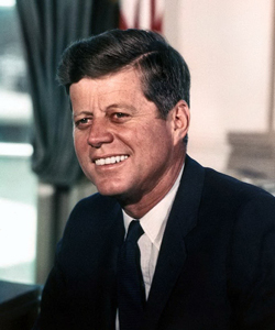 John F. Kennedy, via Wikimedia Commons