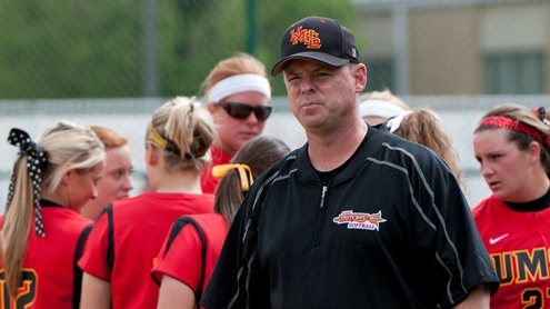 Brian Levin, head coach of the UMSL softball team