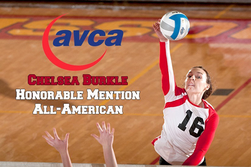 Chelsea Burkle, UMSL's first volleyball All-American