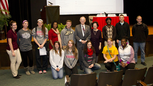The Carpenters and UMSL biology students