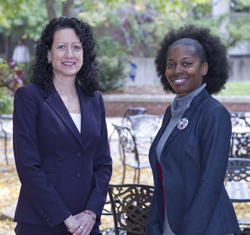 UMSL faculty members Mary Lacity (left) and Sha-Lai Williams