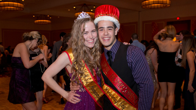 Homecoming king, queen talk royalty, time at UMSL