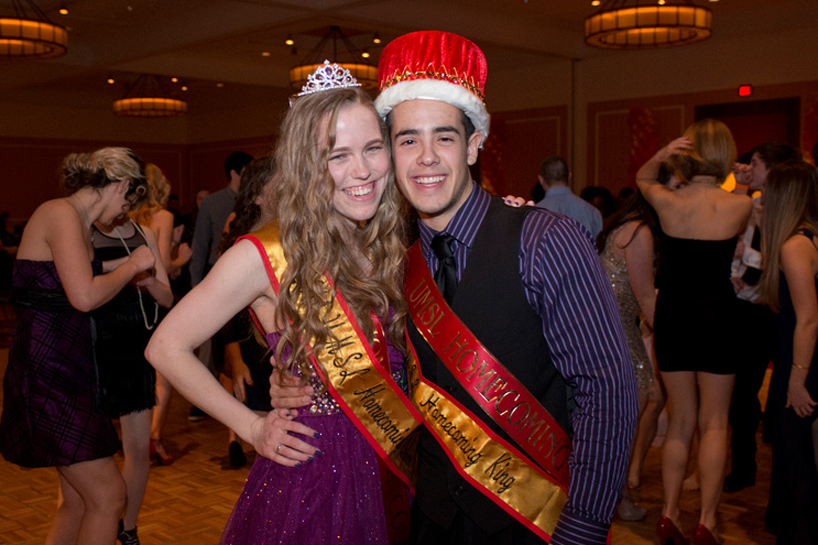 UMSL Homecoming queen and king