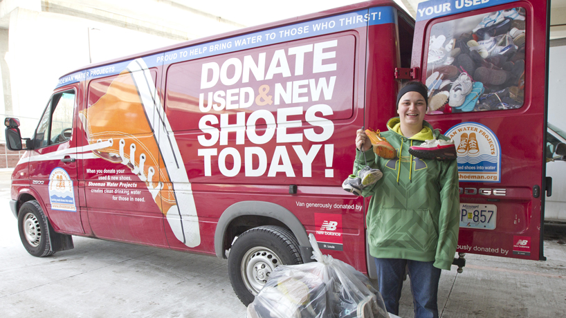 UMSL kicks off Battle of the Boot shoe drive