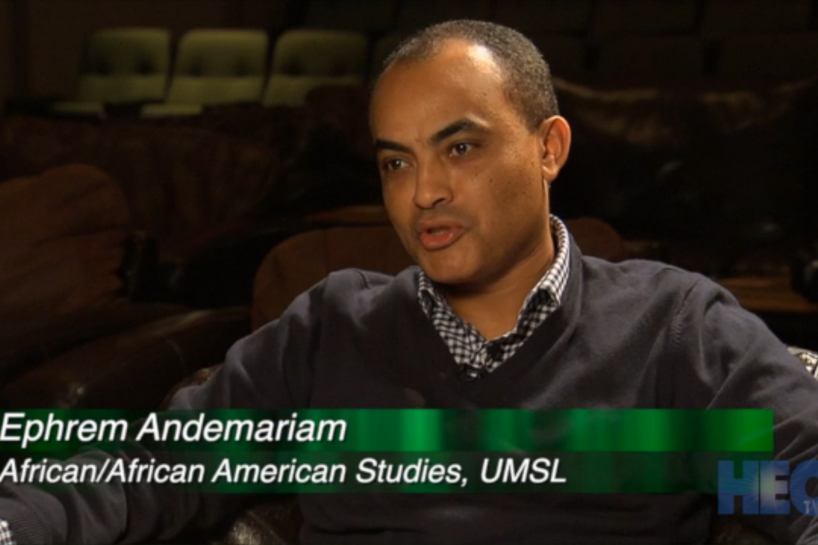 Ephrem Andemariam, program coordinator of African and African American studies at UMSL