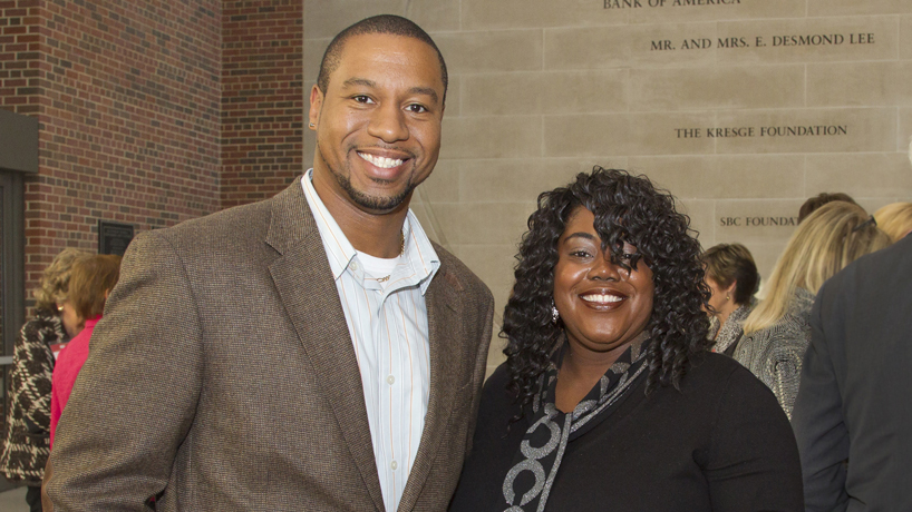 UMSL engineering alumni Cedric Cook and Shirley Jenkins