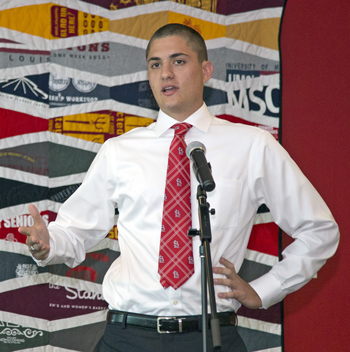 UMSL student Dominic Margherio