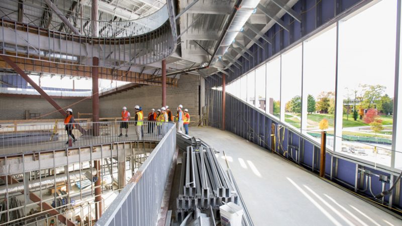 Student Leaders Get Inside Look At Rec Center Progress Umsl Daily