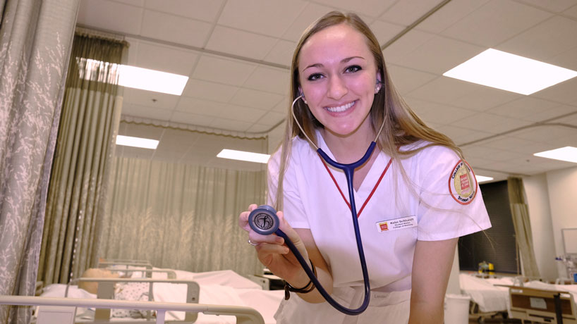 Kelsi Schlundt, a junior BSN major, will be volunteering at the 2015 BSN Preview Day on Jan. 31.