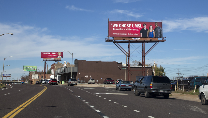 We Chose UMSL and I Chose UMSL billboards
