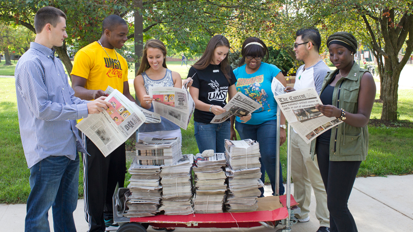 UMSL students read The Current