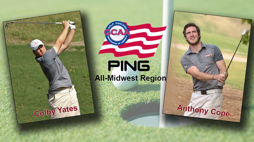 Yates, Cope of men’s golf named to Division II PING All-Region Team