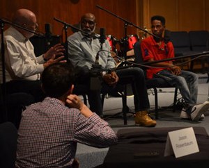 Terry Jones on a panel discussing the Ferguson Commission