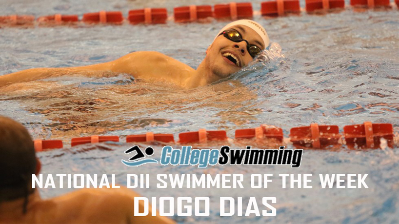 Dias named CollegeSwimming.com DII National Swimmer of the Week