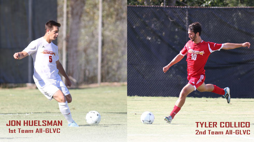 Huelsman, Collico garner All-GLVC honors in men’s soccer