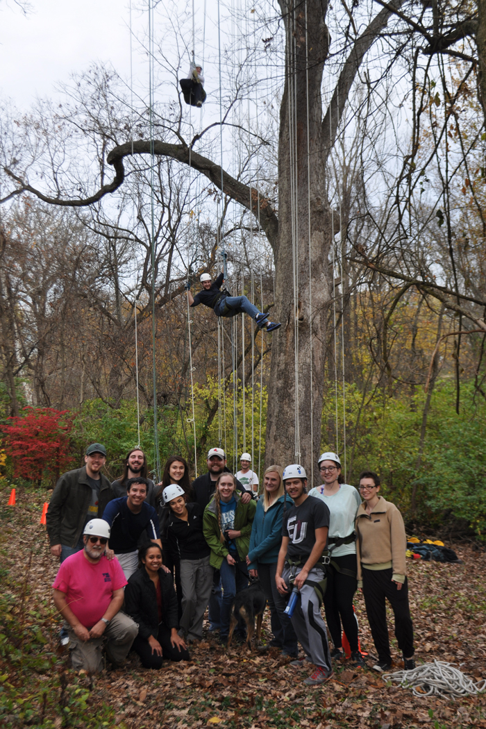 UMSL tree climb fall 2015