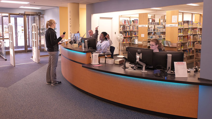 Library’s service desk gets a student-friendly makeover